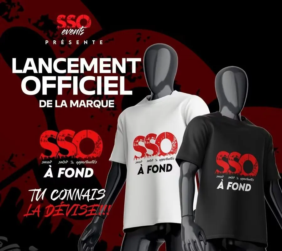 Affiche du lancement officiel de la marque SSO à fond